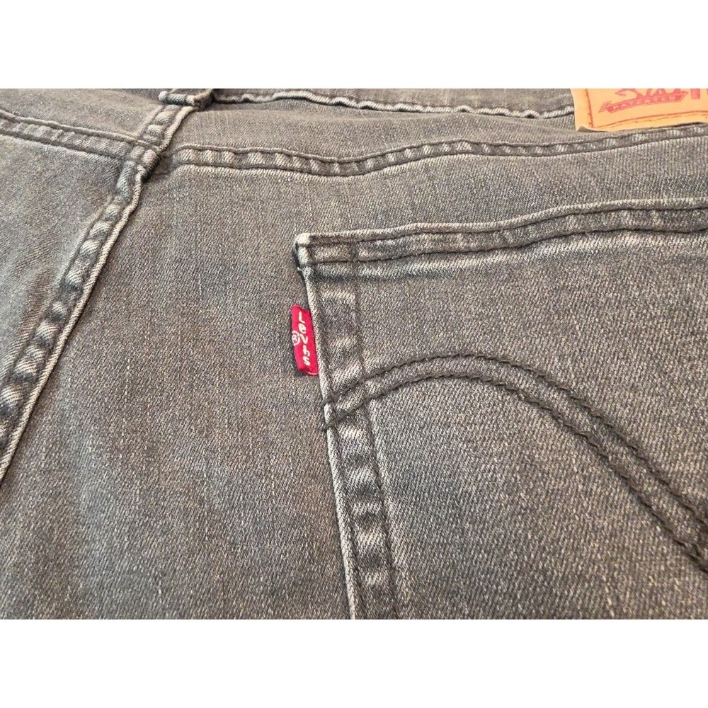 Levi's Grey Boyfriend Jeans Women 20W Whiskered Relaxed Fit 28944-0035 - Picture 7 of 10